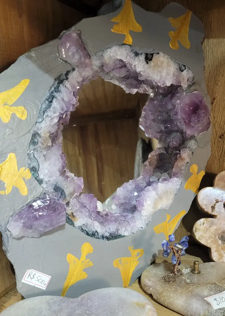 Espelho em Ametista G