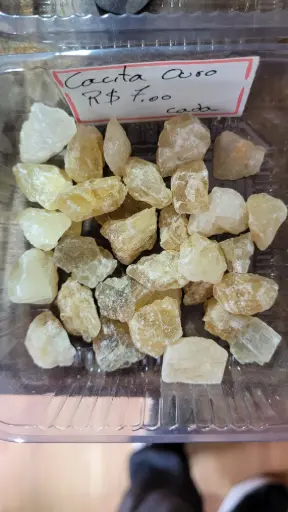 [CRISTAIS-10] Calcita Ouro bruta q1