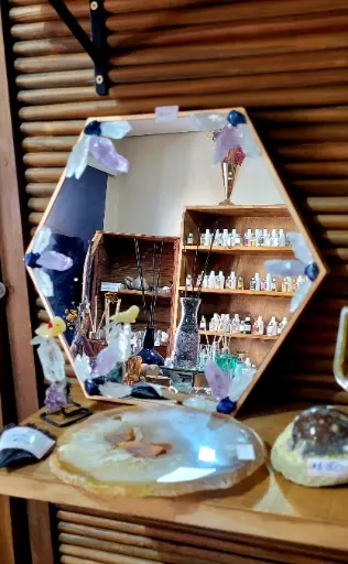 [CRISTAIS-44] Mandala em Espelho Hexagonal